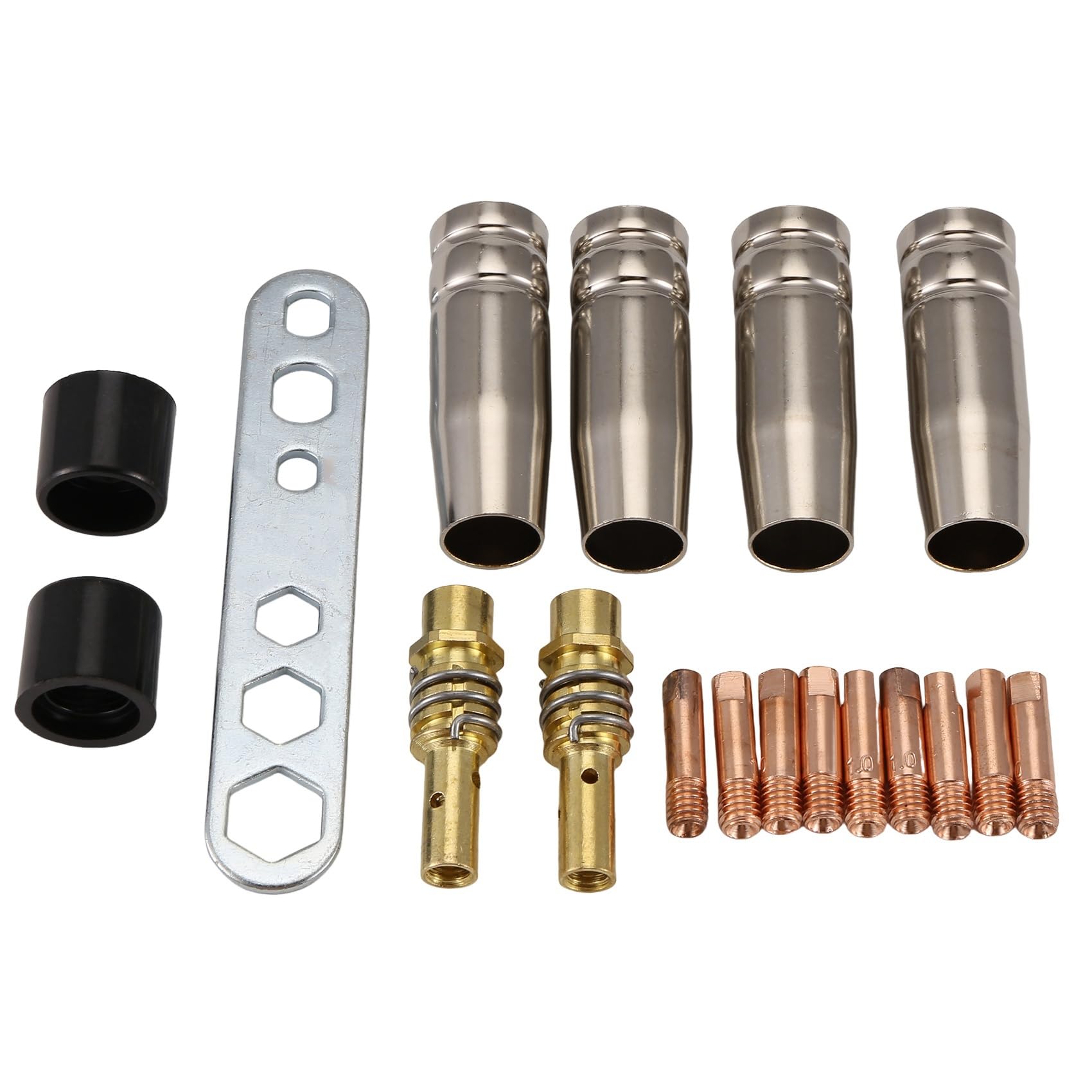Ctrlzs 19Pcs Nozzle Contact Tips Holder For Mig Welder Torch Contact Semi-Automatic Welding Tool For 15Ak Welding Torch