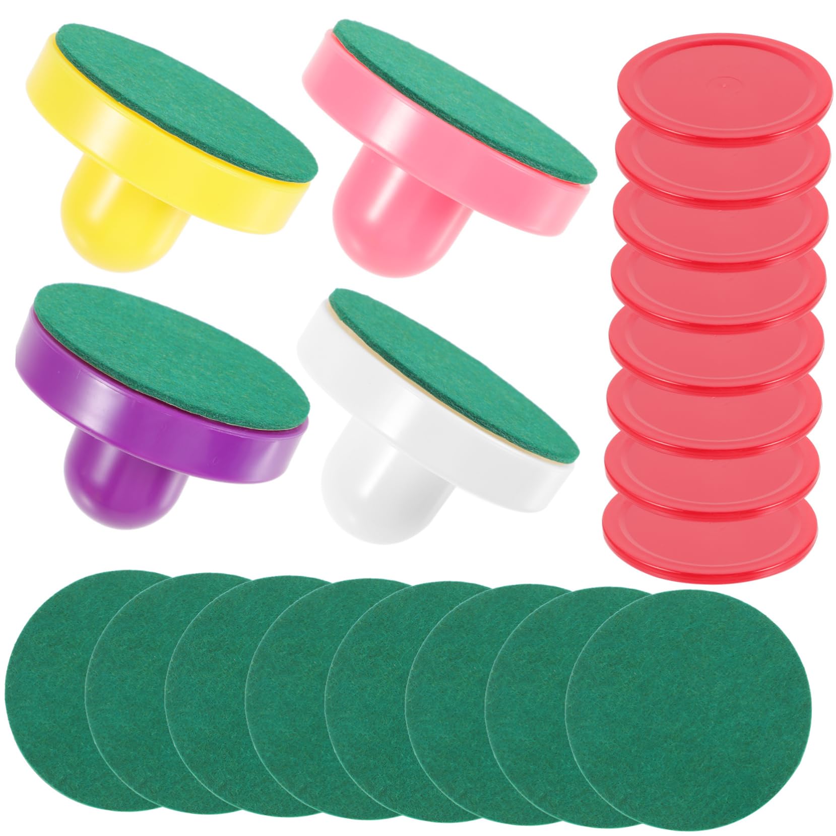 UPKOCH accessori per hockey mini hockey dell'aria spingere tavolo da air hockey spintore del gioco dell'hockey su ghiaccio forniture per hockey su ghiaccio da tavolo flanella