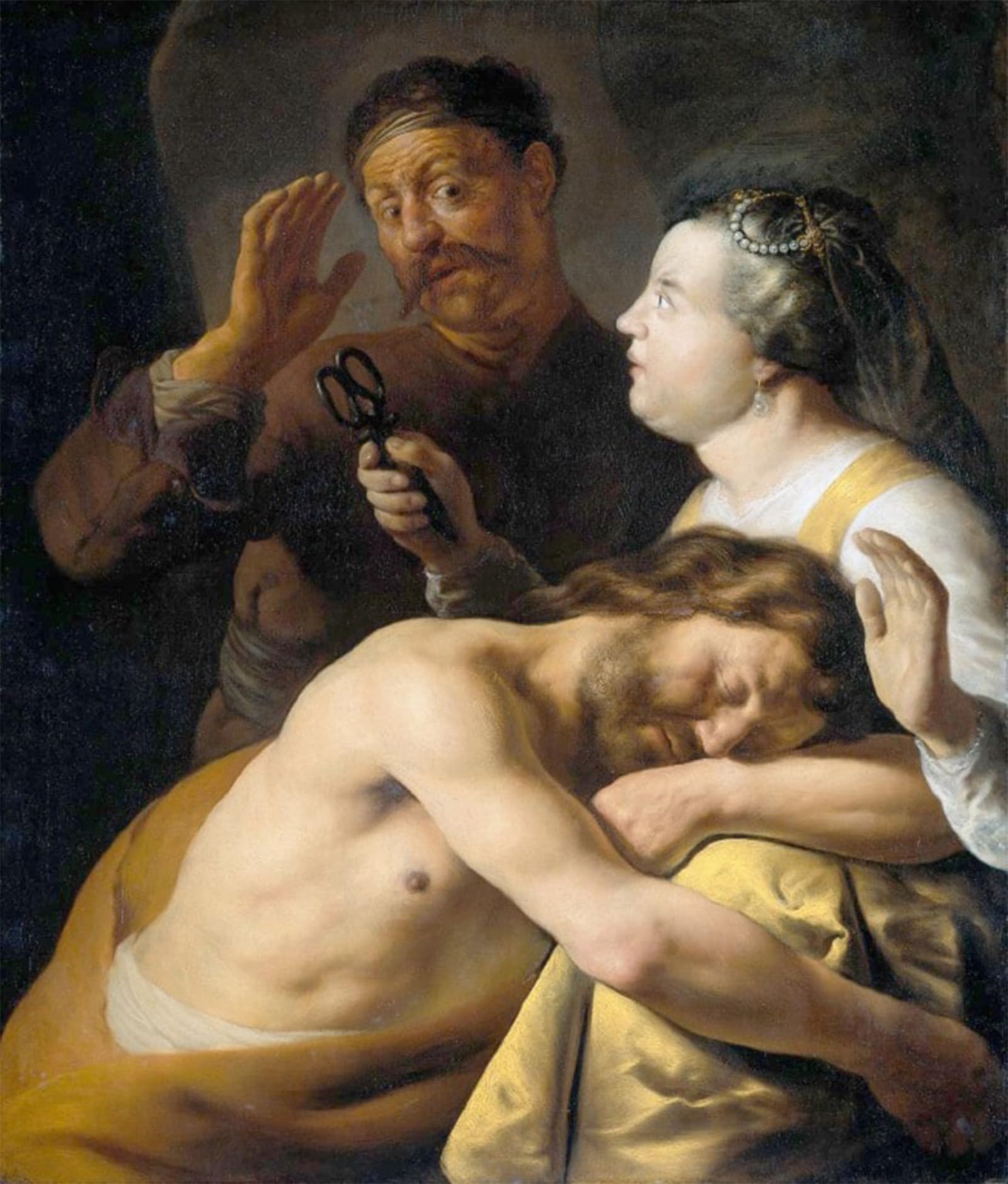 POSTERIIk Famous Animal Posters Vintage Picture Samson and Delilah by Jan Lievens Modern Wall Decor for Home Decor 60x90cm