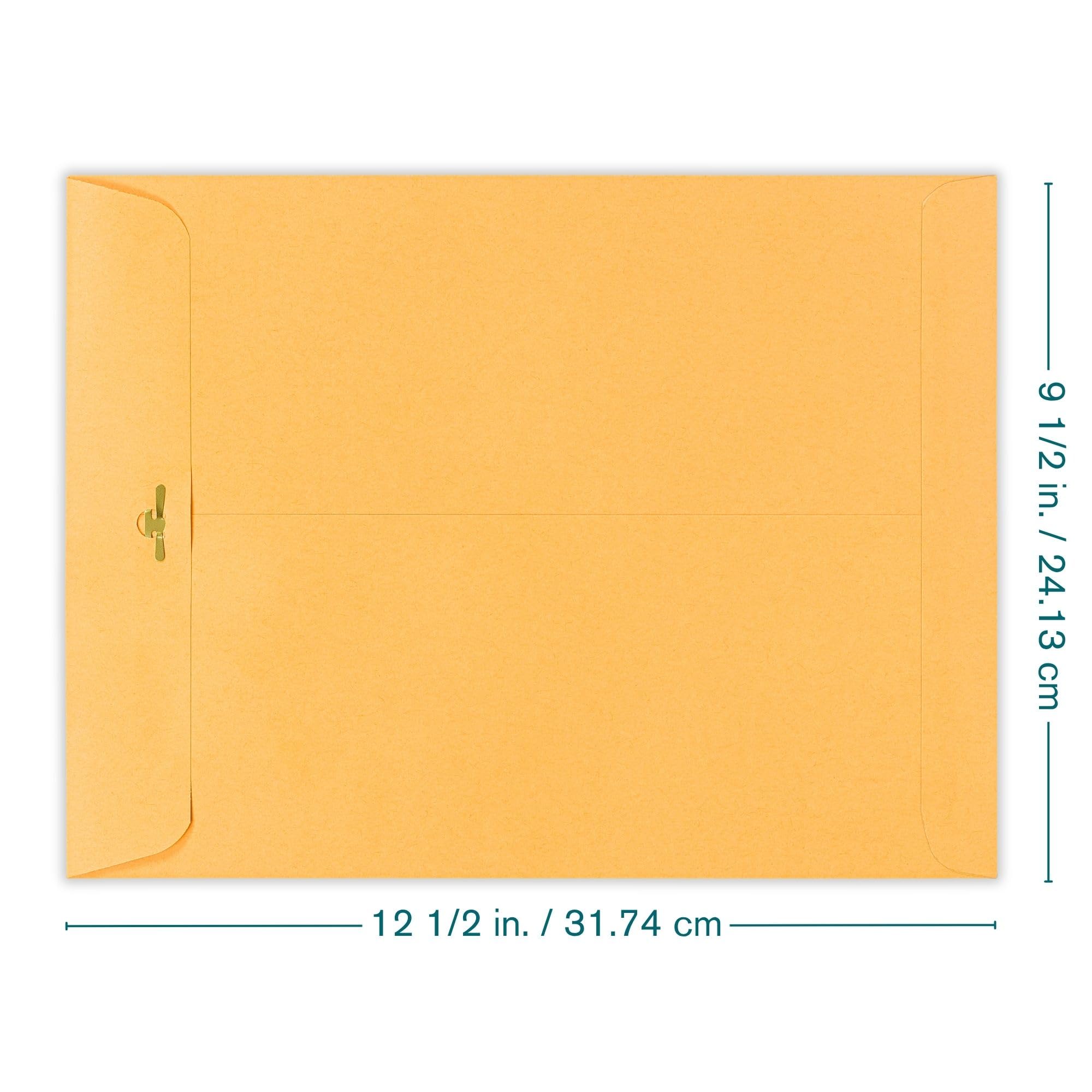 Fermoir enveloppes kraft brun, Catalogue Open end 35 Pck 9-1/2x12 1/12 Brown Kraft