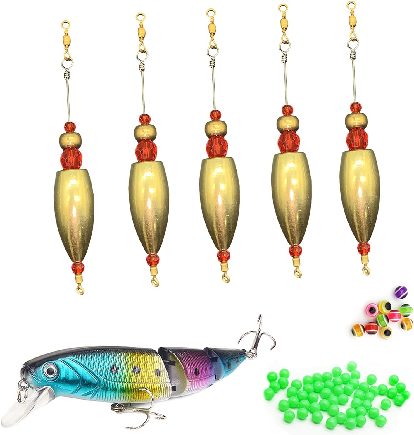 Buy BRIGHTLYLIT [116 PCS] Carolina Rigs for Fishing, Ready Rig Fishing