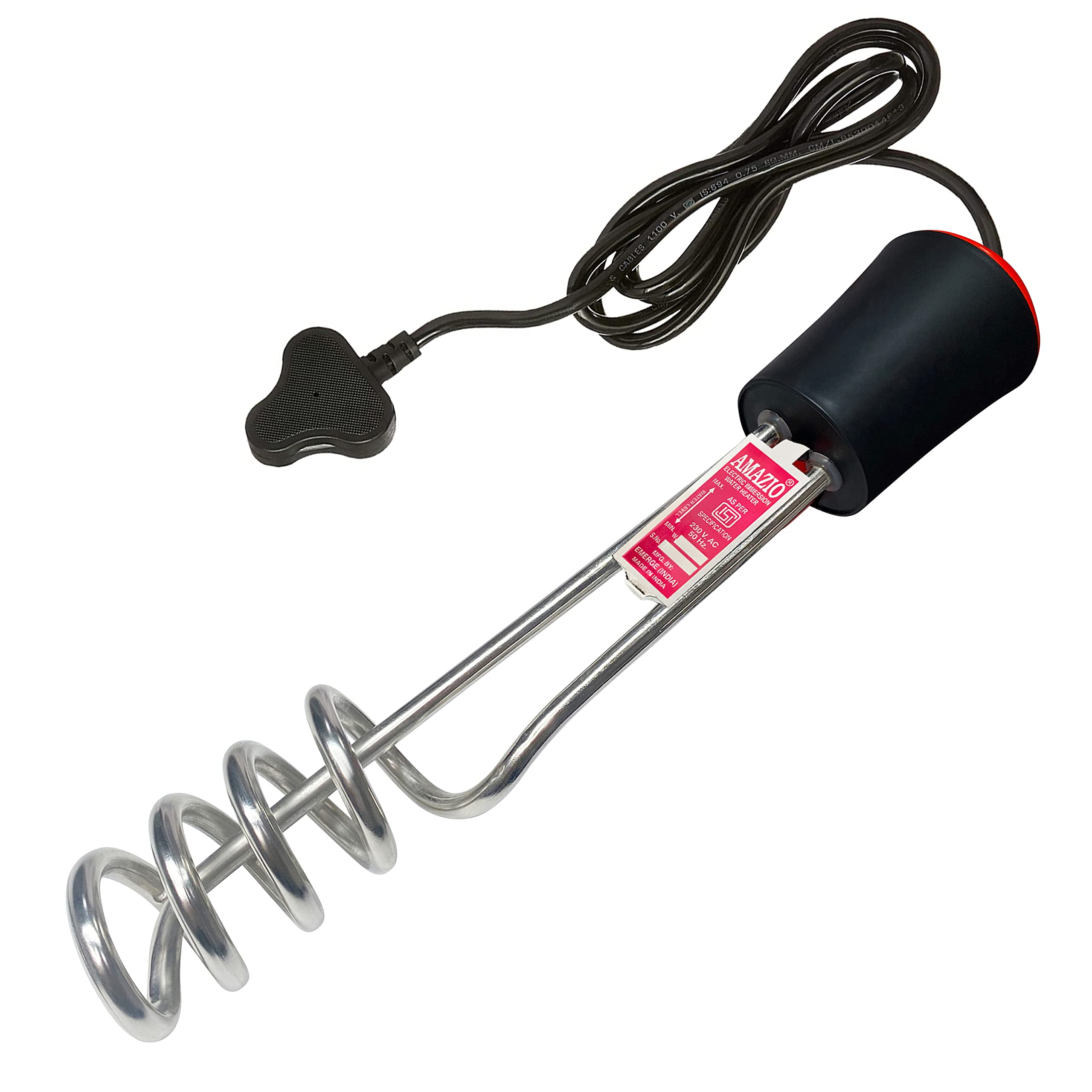 AMAZIO® Spiral Immersion Rod- Water Heater Rod 1500 watt- Fast and  Efficient Heat Transfer u0026 Nickel Plated Heating Element For Longer :  Amazon.in: Home u0026 Kitchen
