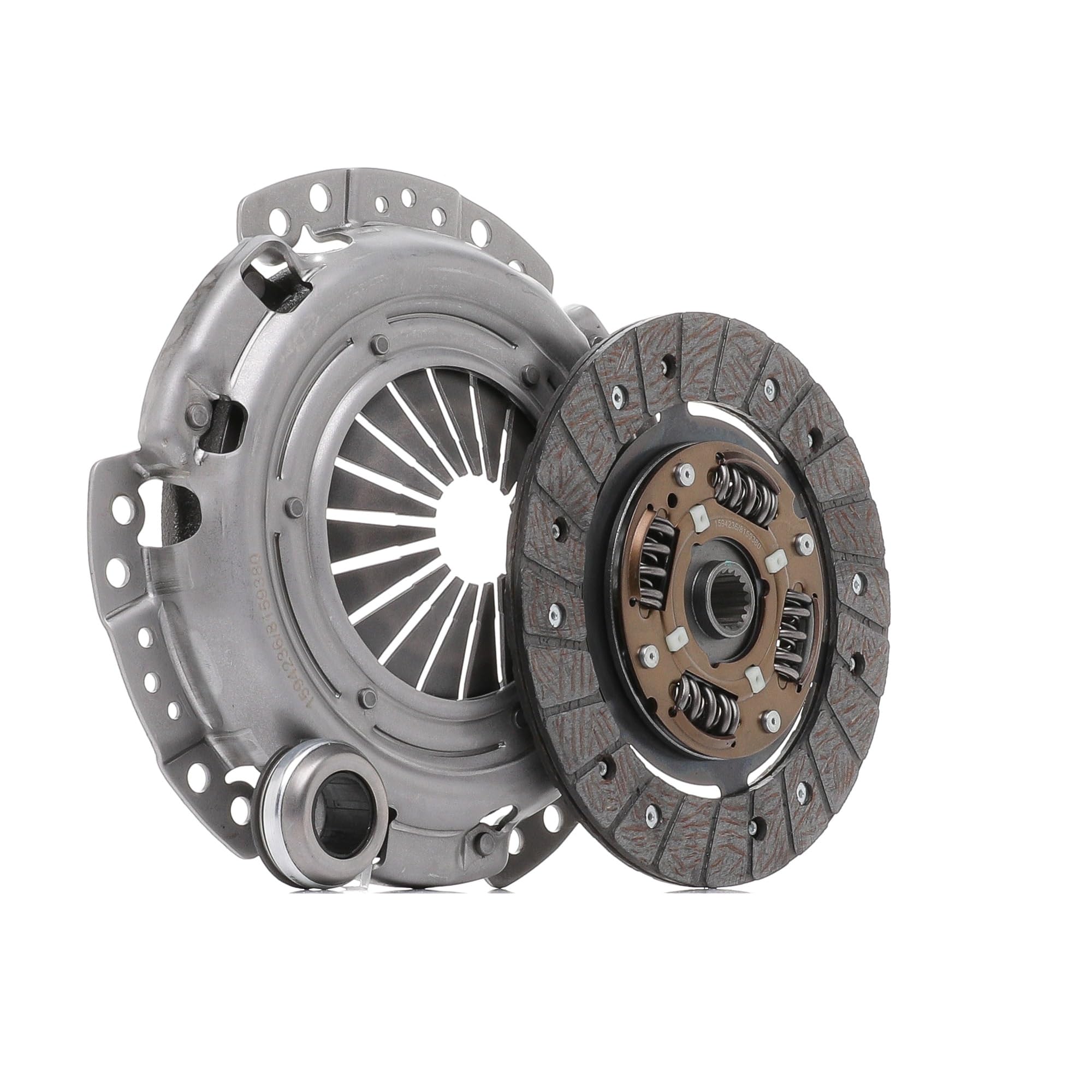 RIDEX 479C0012 Kit de embrague con cojinete de desembrague con plato de embrague Compatible con PEUGEOT 206 Fastback 2A/C