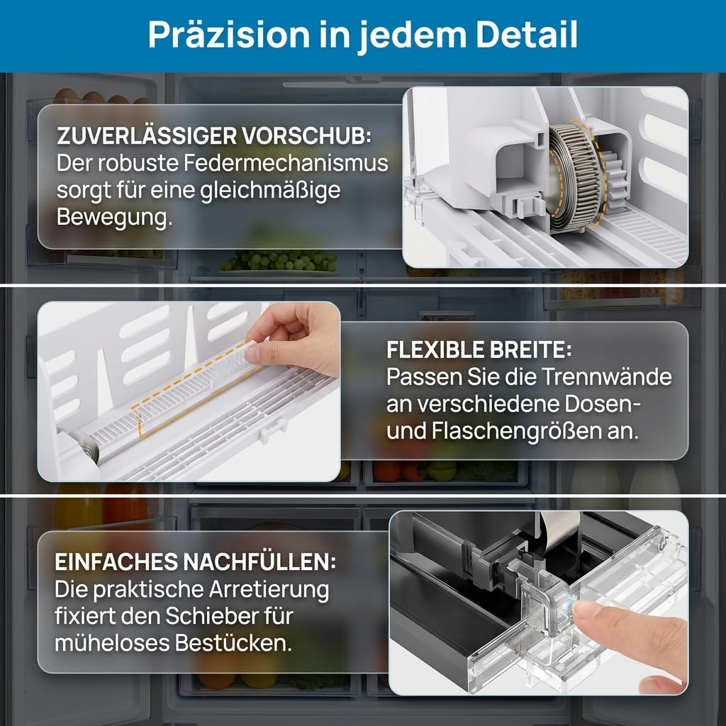 GeträNke Organizer KüHlschrank, 31/38/41cm KüHlschrank Organizer Dosen,3,41