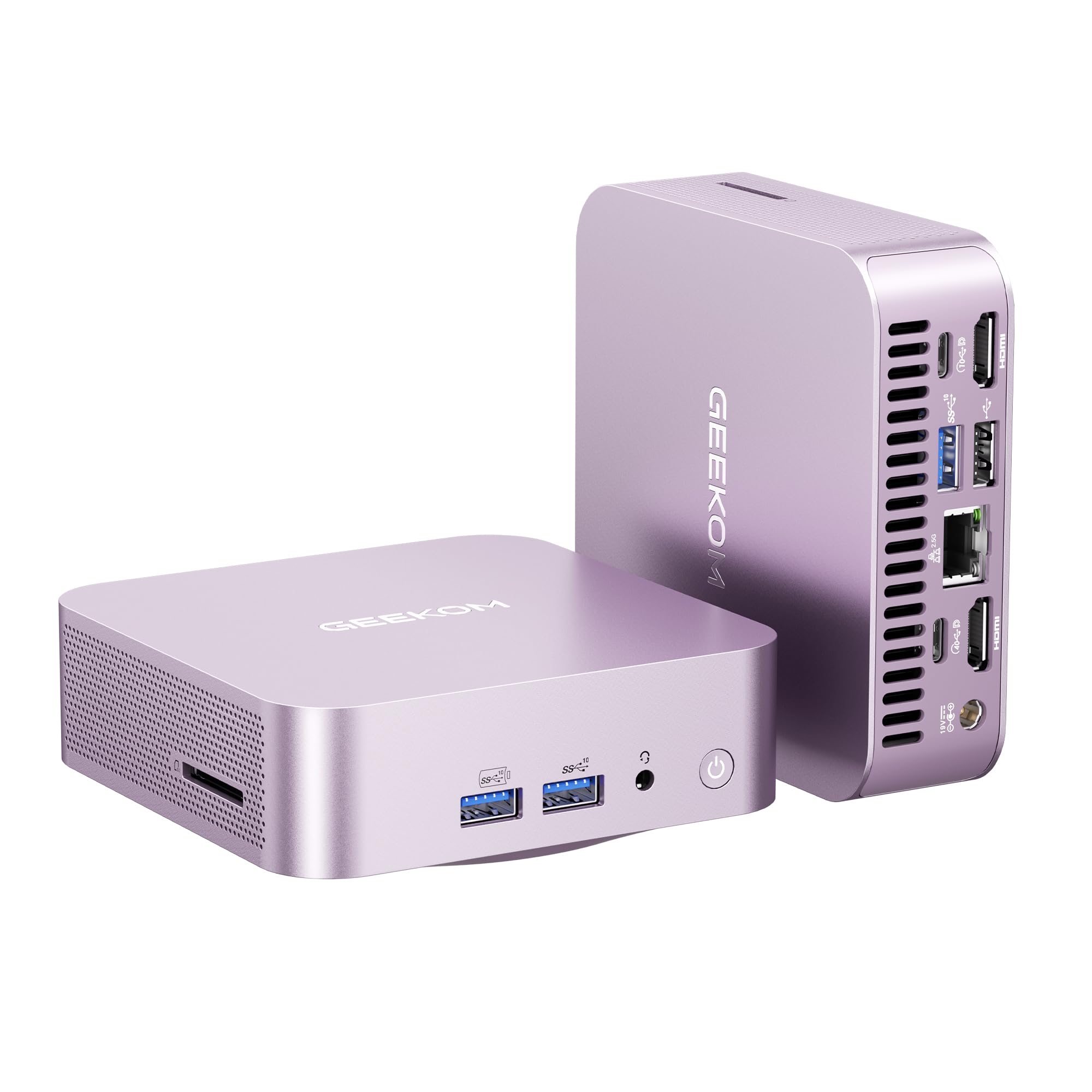 GEEKOM A6 Aurora Edition Mini PC con AMD Ryzen 7 6800H | El Único Galardonado con Premio Europeo de Hardware | 16GB DDR5(DDR Ampliable, No LPDDR Bloqueada) y 1TB SSD | Lector SD | Ideal para Oficina