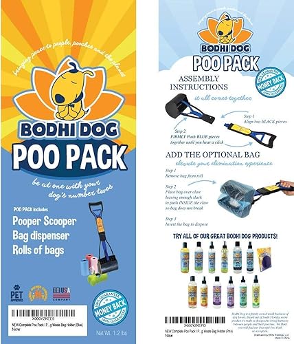 Miniatura 4 de Bodhi Dog Paquete completo de caca azul + bolsas biodegradables para recogedor de excrementos