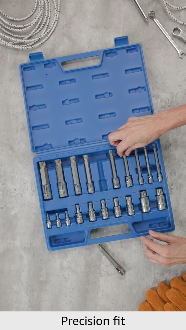 Amazon.com: NEIKO 10057A XZN Triple Square Bit Kit, 20-Piece