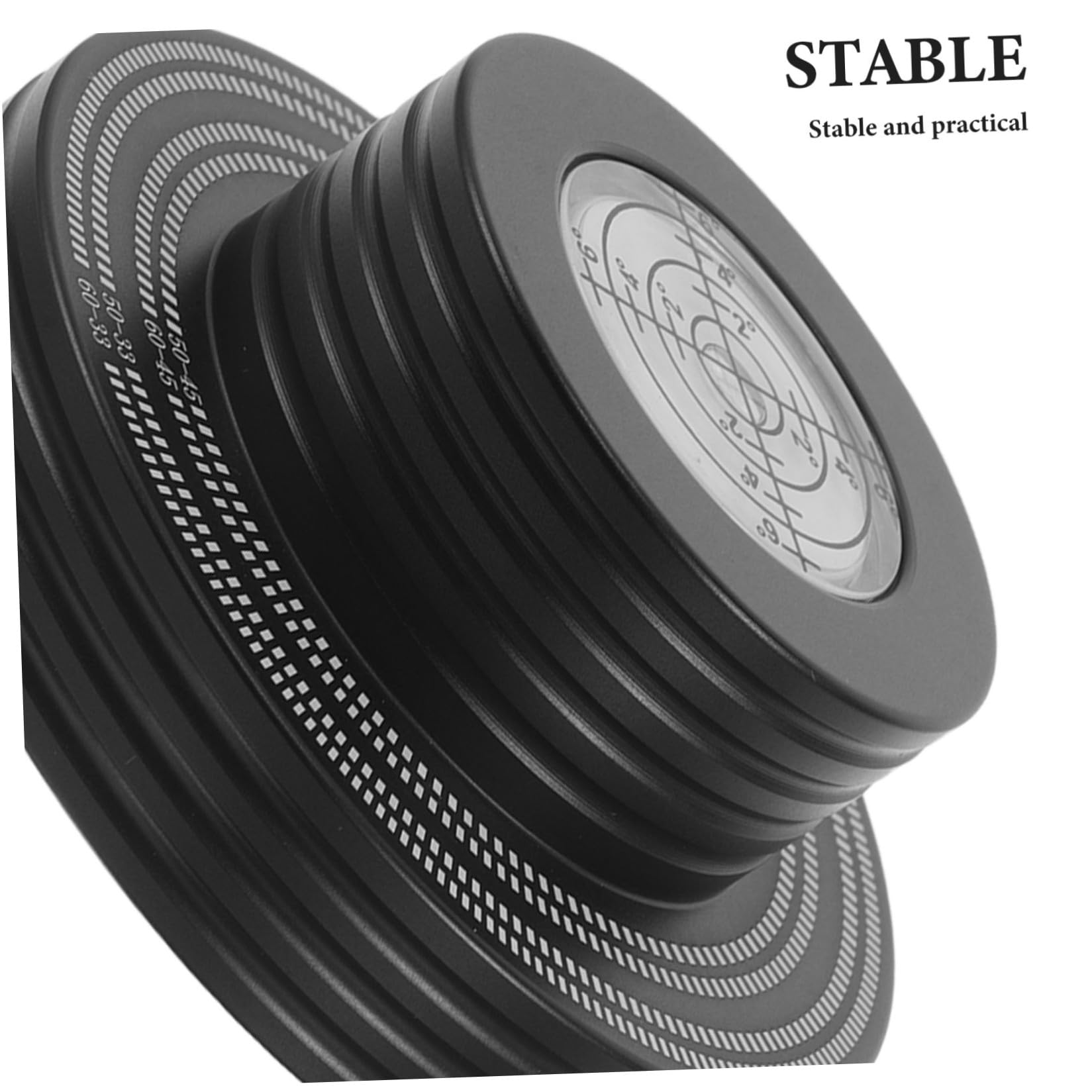 COHEALI Stabilizzatore in Alluminio per Giradischi con Livella a Bolla e Supporto per Dischi in Vinile