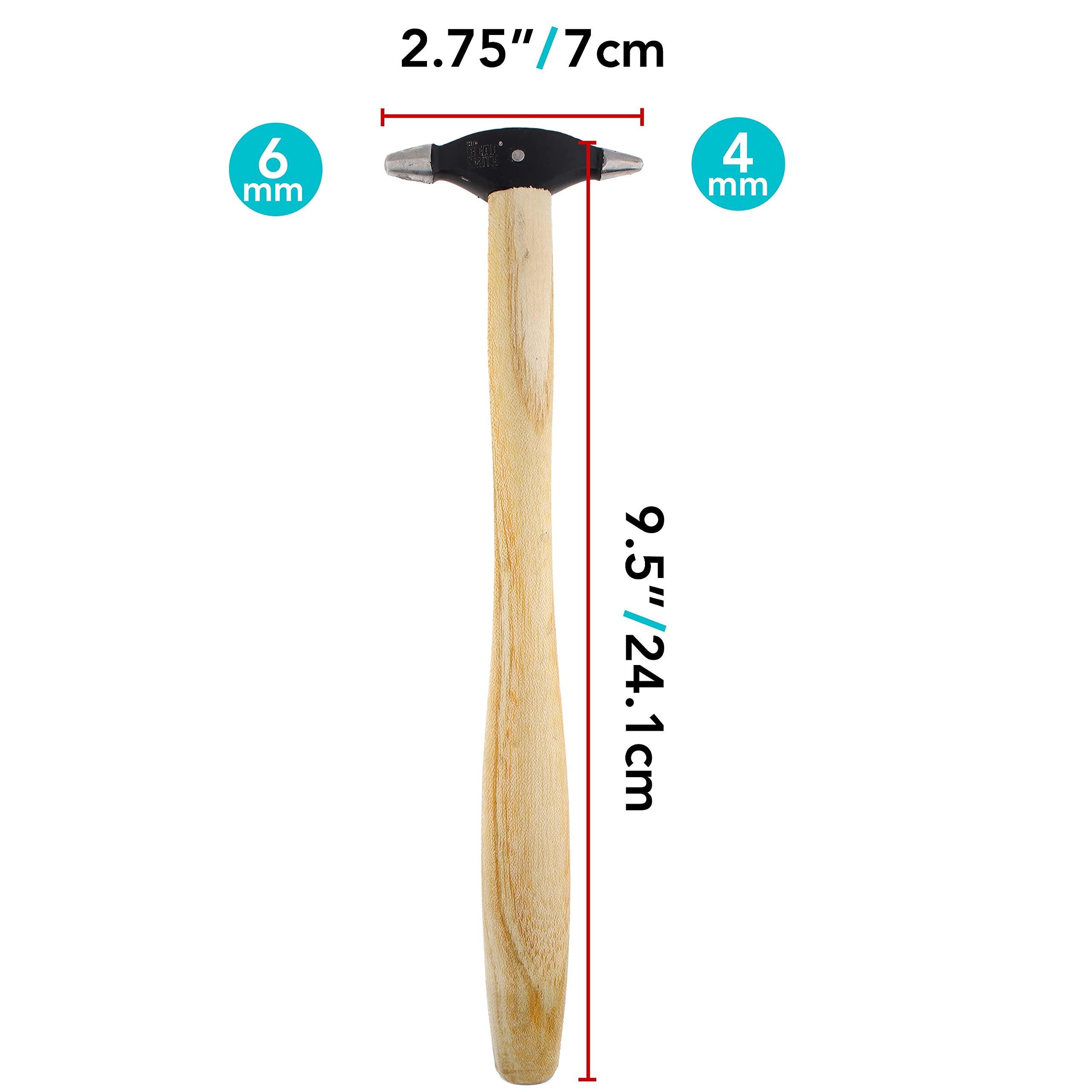 Tru Strike Jewellers Créateur Marteau Avec Texturé Tête (72mm) - TH2202 Tru Strike Jewellers Créateur Marteau Avec Texturé Tête (72mm) - TH2202