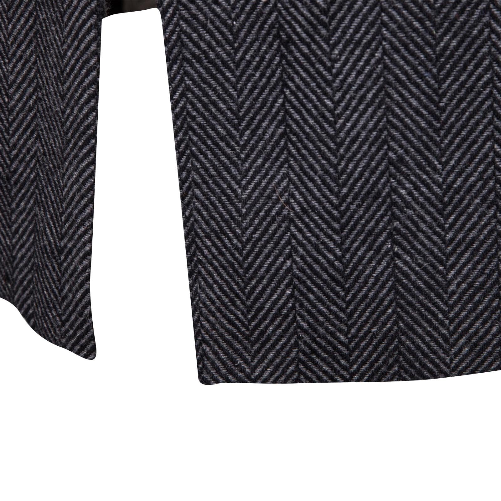 Cappotto Elegante Invernale Uomo Cappotto a Vento Uomo in Due Pezzi Falsi Slim Tinta Unita Cappotto di Media Lunghezza con Bottoni Collo alto a Maniche Lunghe Tasche Cappotto Sottile alla Moda Casual