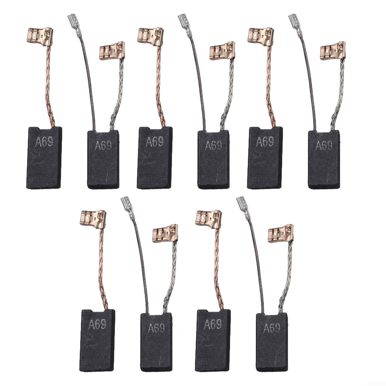 Spazzole di carbone per Bosch per utensili elettrici GBH-5-40 DCE GSH 5-CE GSH 5 E martello rotante e demolitore 10 pezzi