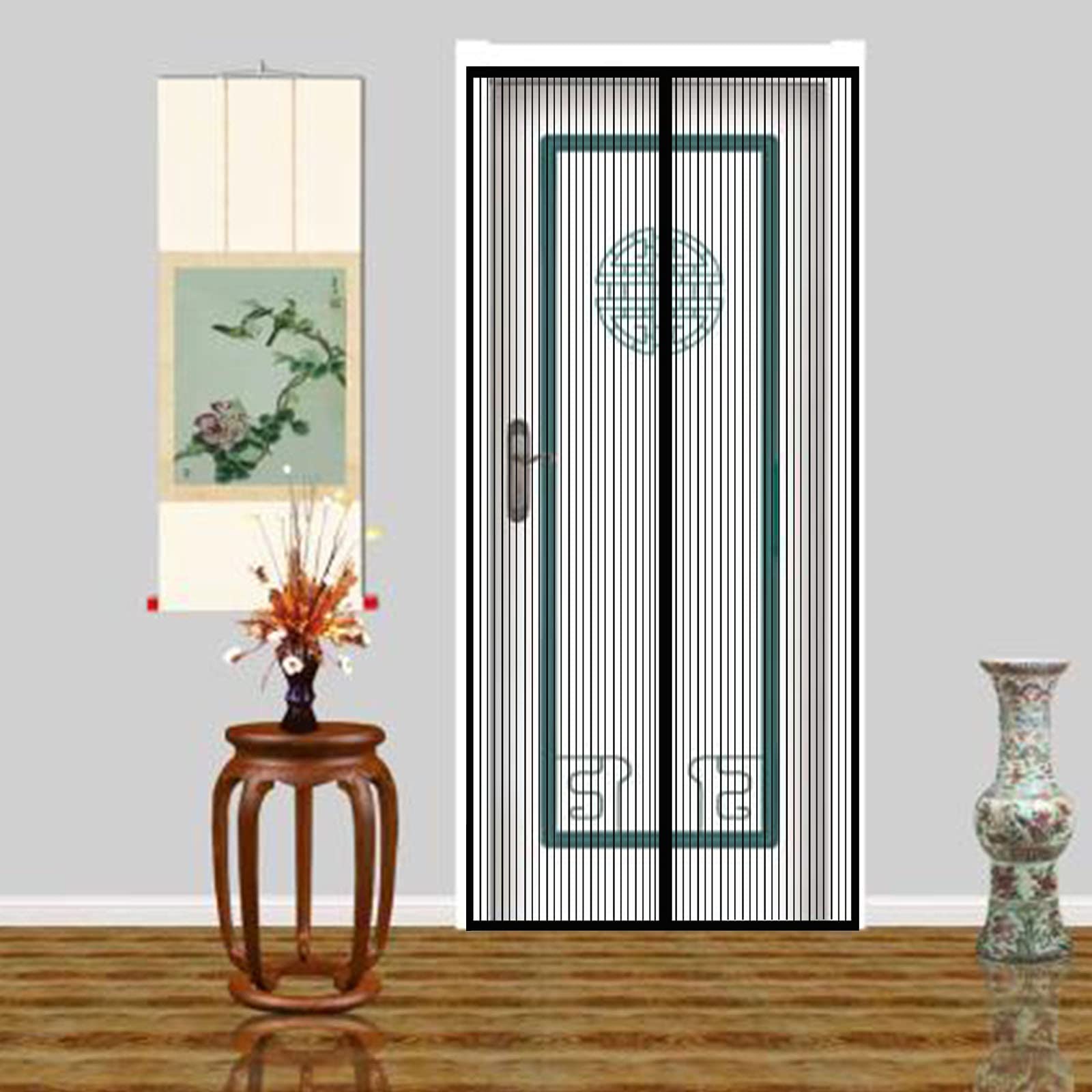 Mosquitera Magnética Para Puertas Cortina Para, Mosquitera Magnética Automático para Puertas Cortina de Sala de Estar la Puerta del Balcón Puerta Corredera Patio, Se puede instalar sin taladrar