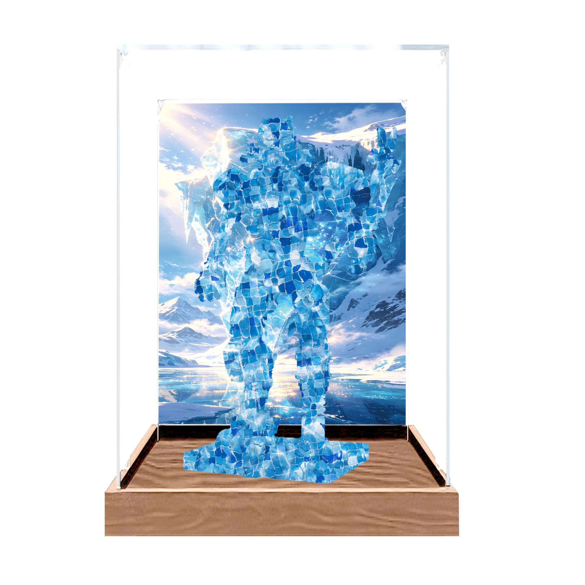 Clear Acrylic Showcase Box for Le-go 77081 Sets (Background 4)