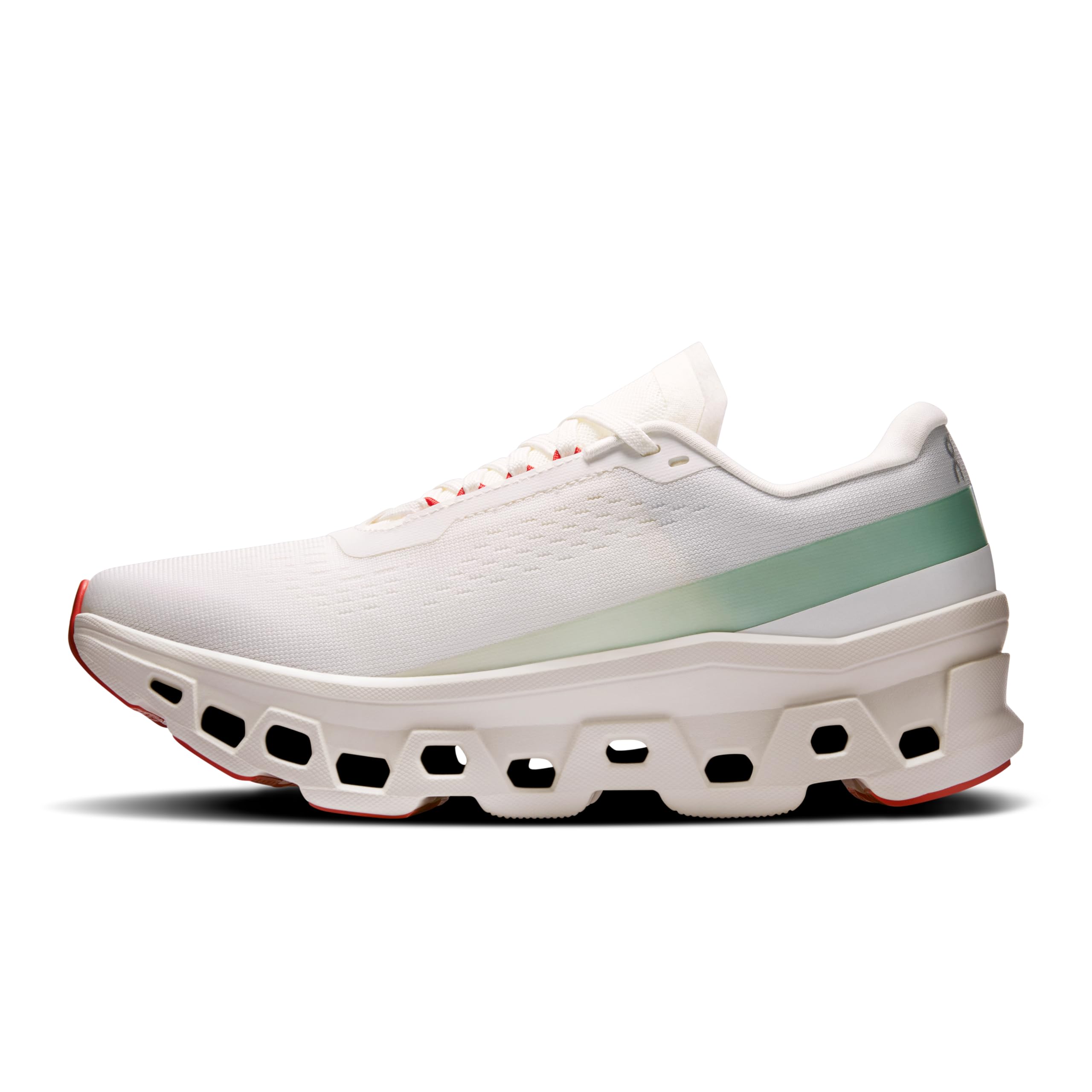 On Running Cloudmonster 1 Zapatillas para Mujer, Color Blanco Ivory Creek, Ligeras con Amortiguación CloudTec®