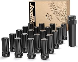 JiiinMiiin Black Spline Tuner Lug Nuts