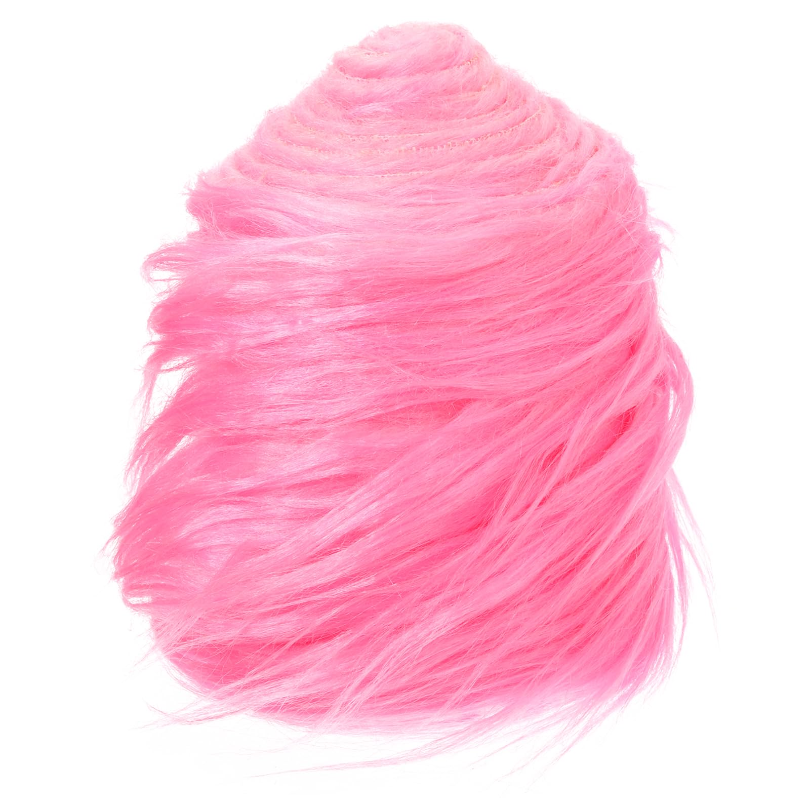 PATIKIL Plush Faux Fur Fabric Precut Strips, 59" x 4" Fluffy Faux Fur Ribbon for DIY Crafts Christmas Halloween Gnome Beard, Pink