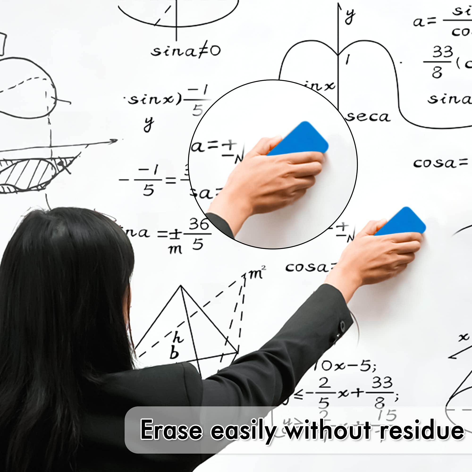 Dry Erase Markers, Lineon 100 Bluk Pack Black Whiteboard Markers with 2