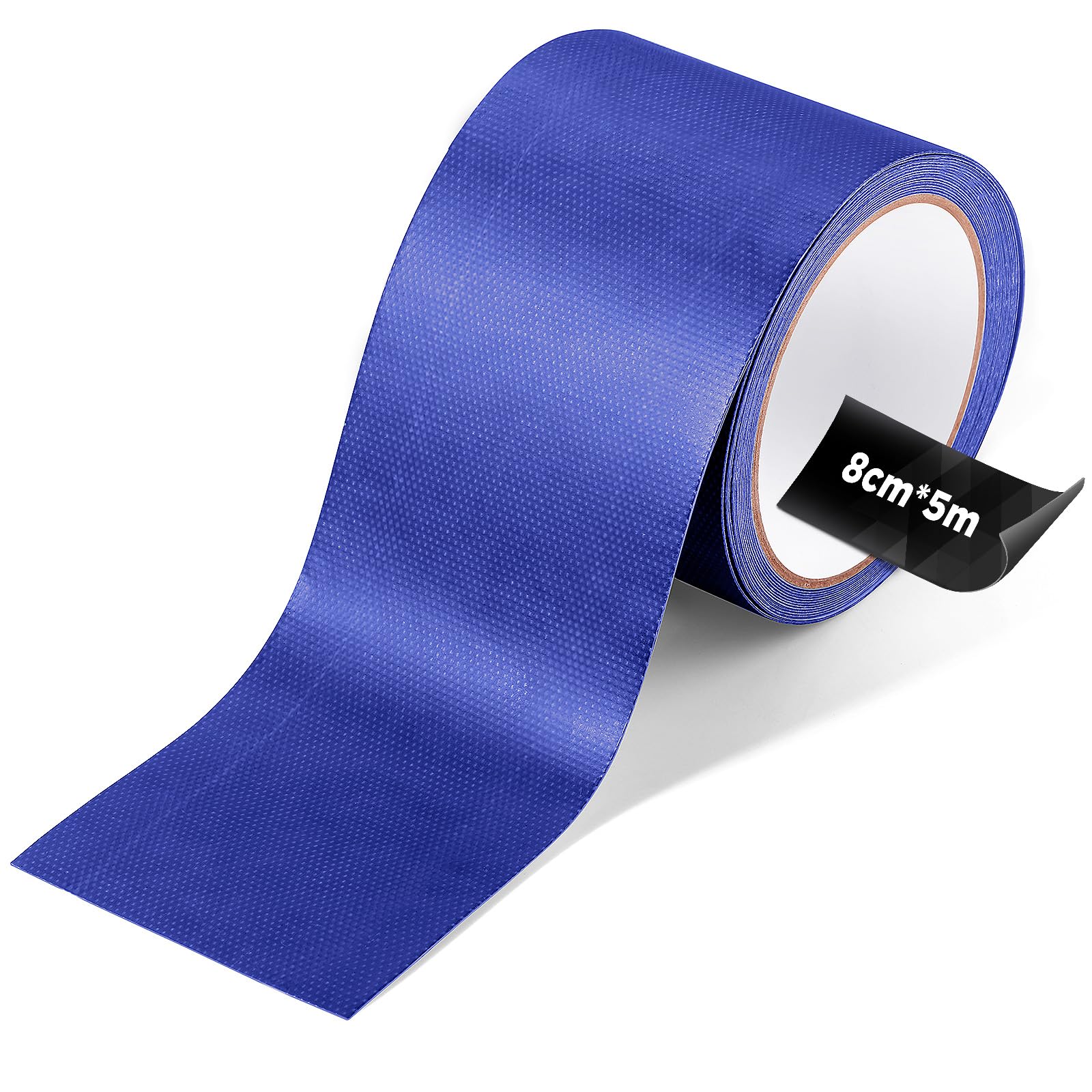 ecooe PVC Planenband, Reparaturklebeband 5M x 8CM für Gewebeplanen, Planenflicken, lkw abdeckplane, Markise, Zelt, Sonnenschirms, Pavillon, Plane, Awning Blau