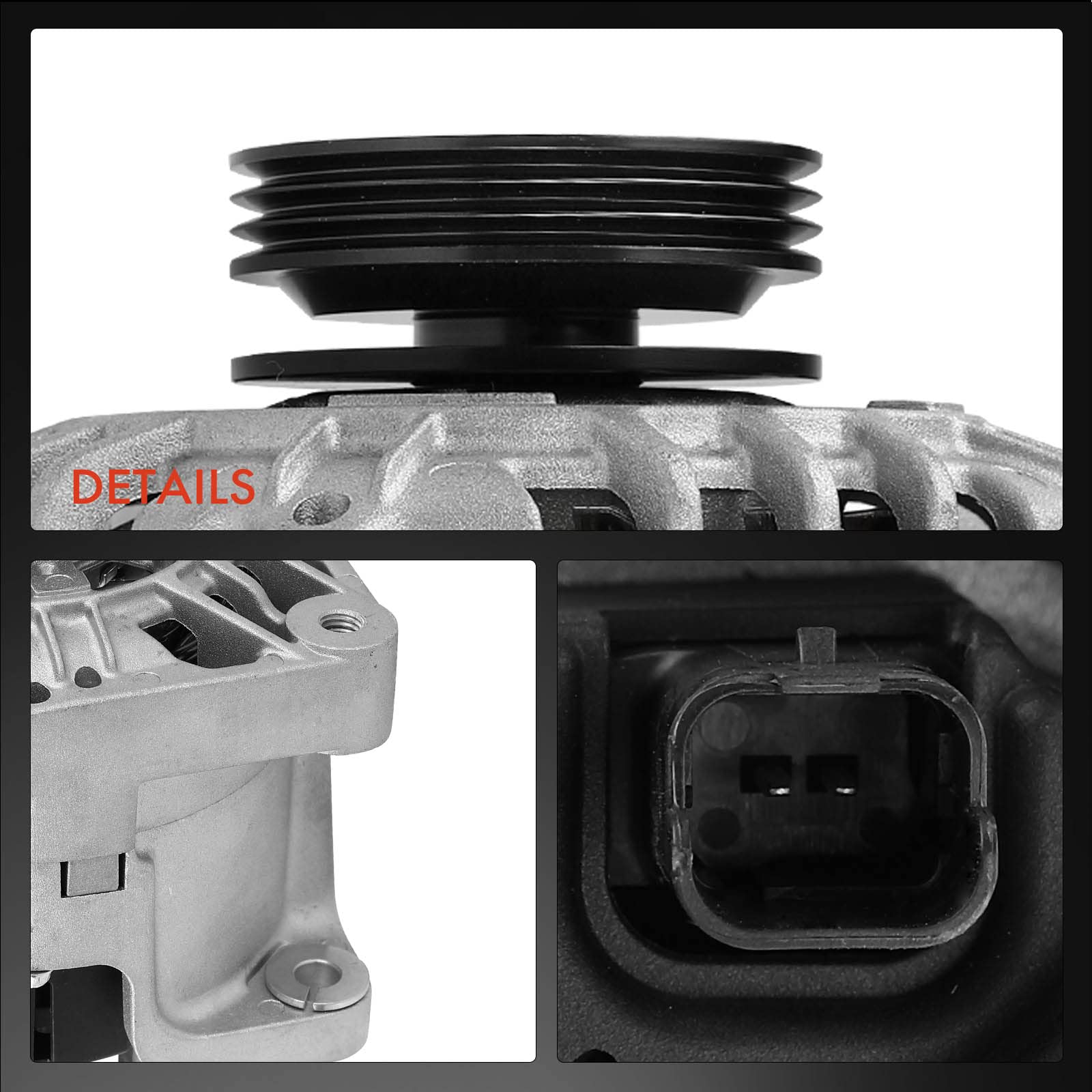 Frankberg Alternador Alternador con Polea de Rueda Libre Gasolina Compatible con S.a.n.d.e.r.o II 1.2L Kangoo KC0/1 1.2L Logan MCV II 1.2L S.a.n.d.e.r.o 1.2L Logan II 1.2L Replace# 20027