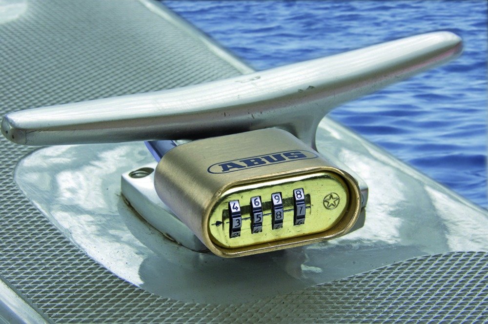 ABUS Cadenas à Combinaison 180IB/50HB63 - Anse Haute, Code Réglable | Cadenas de cave léger 30 mm - profil paracentrique, double verrouillage - poids 53 g - idéal pour casiers et caisses à outils