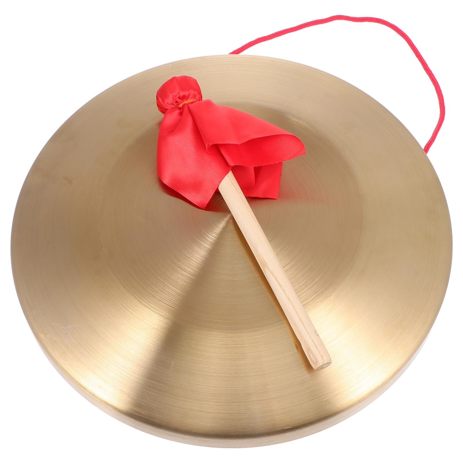 Veemoon Set Strumenti a Percussione Gong Cinese da Mano 22 CM con Martello e Cordino Gong da Opera a Forma di Piatto per Sviluppo Ritmo e Senso Musicale Suono Nitido e Portatile