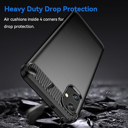 Miniatura 4 de Osophter Para Galaxy A05 Caso con 2 unids Protector de pantalla Absorción de Golpes Flexible TPU Cubierta Protectora de Caucho para Samsung Galaxy