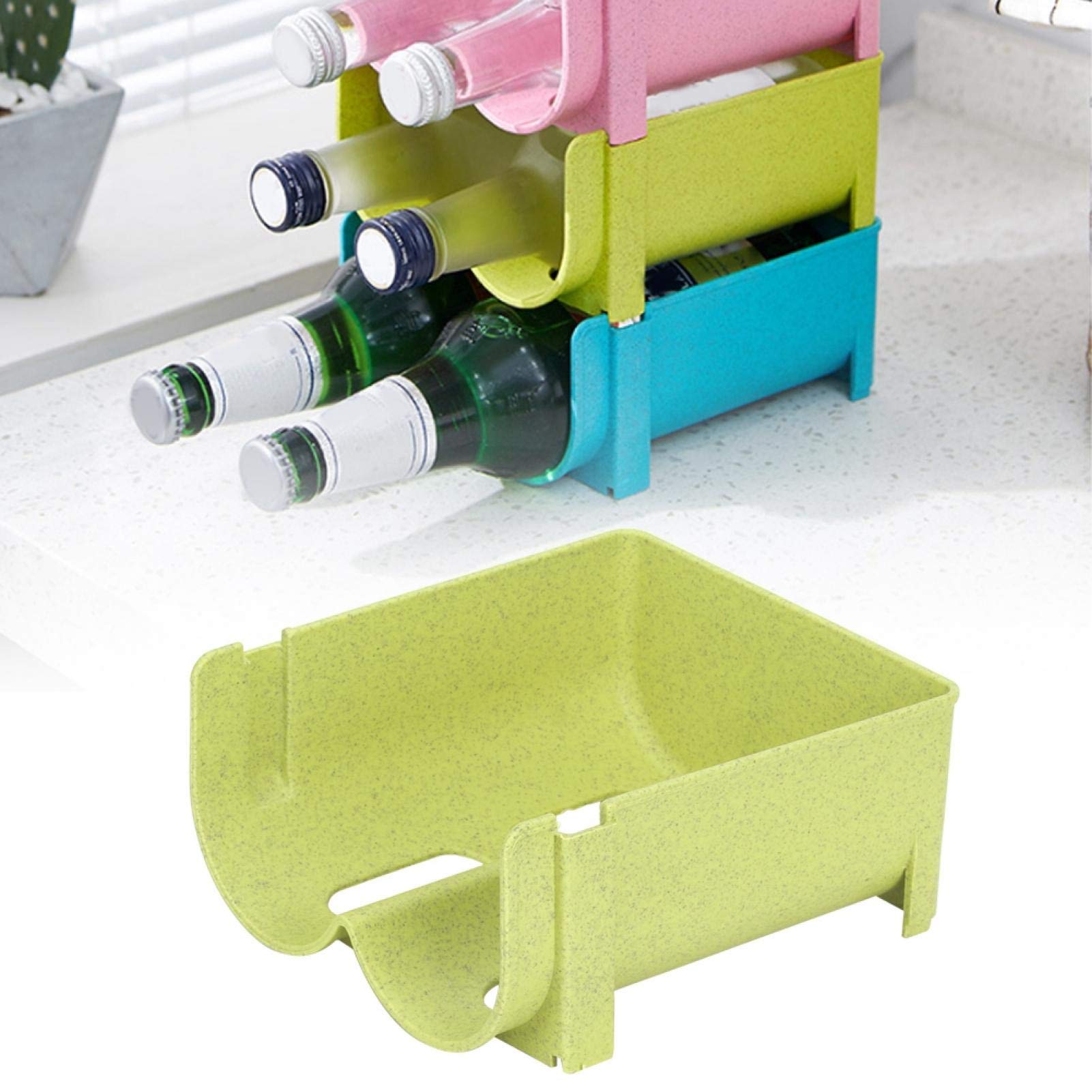 HERCHR Organizer Estraibile Per Frigorifero, Cestello Portaoggetti Traspirante Per Snack E Frutta (blu) - 2