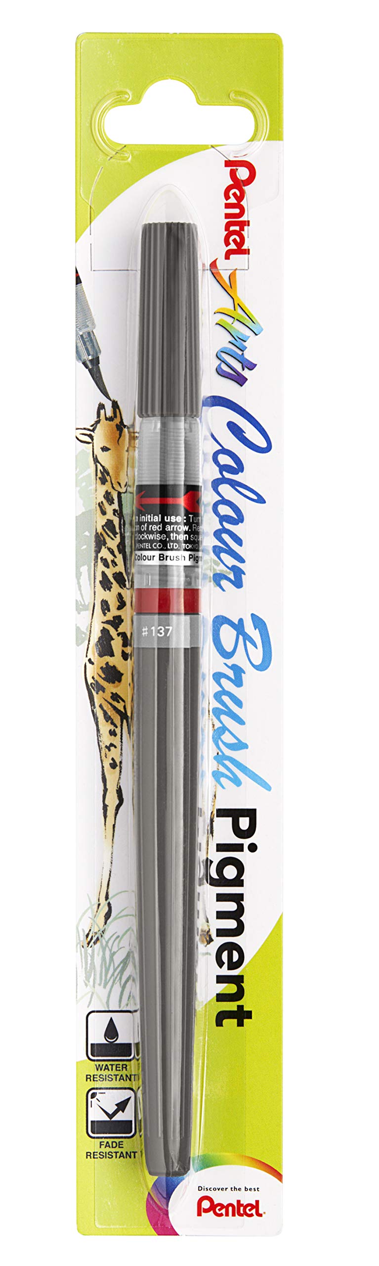 Pentel Colour Brush Pigment Ink - Grey