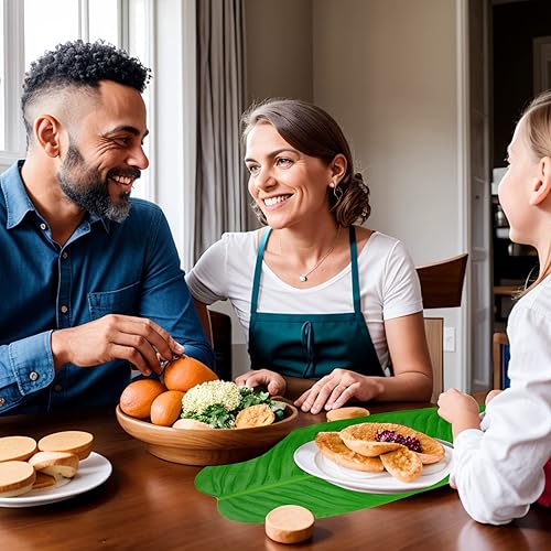 Miniatura 6 de 10 hojas de plátano falsas, hojas de plátano tropicales artificiales, hojas de plátano de plástico realistas simuladas, hojas de plátano falsas