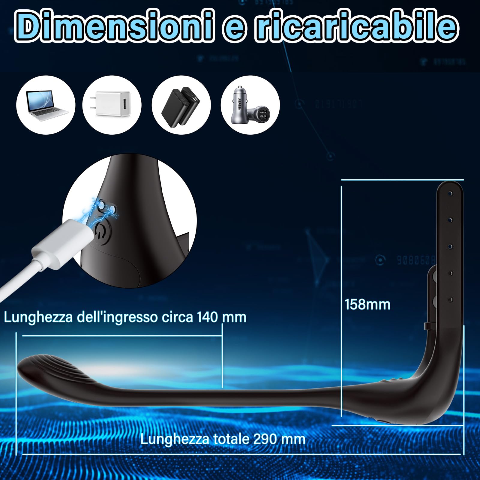 Anale Plug Vibratore per Uomini Sex toys - Anello del Pene Vibratori Giocattoli Sessuali Uomo Gay Coppie Sesso con 10 Modalità di Vibrazione e APP, Analesex Erotici Massaggiatore Prostata Stimolatore