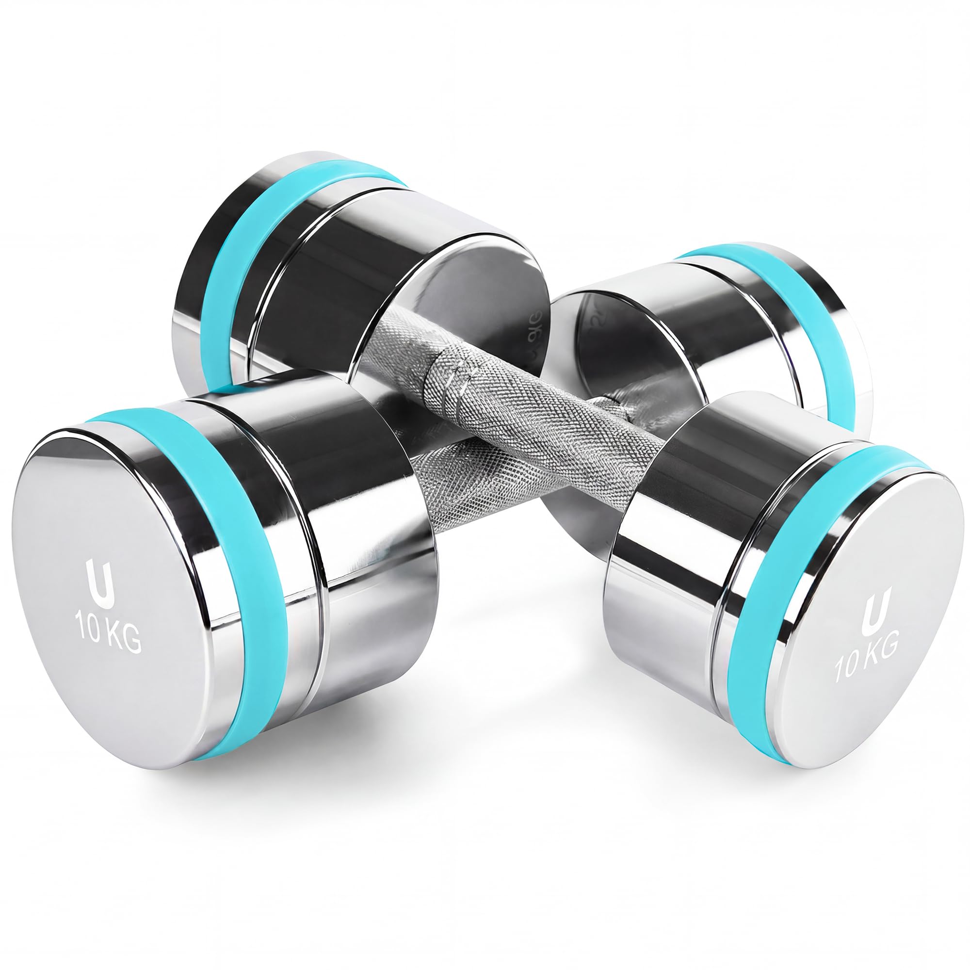 unycos - Mancuerna Ajustable de Acero【2,5-25 kg】Pesa Ergonómica con Barra y Discos para Gimnasio en Casa, Pilates y Fitness, Entrenamiento Integral (Titan Transformer)