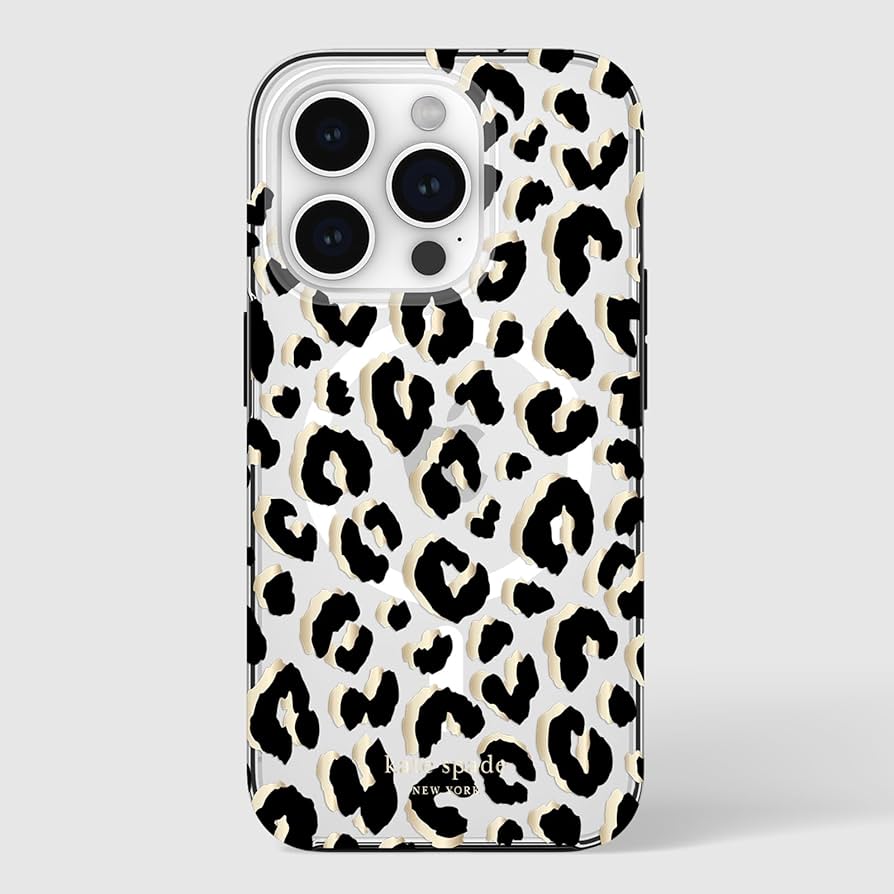 kate spade iPhone16Proケース Black City Leopard MagSafe kate spade new york Black City Leopard MagSafe - iPhone 16