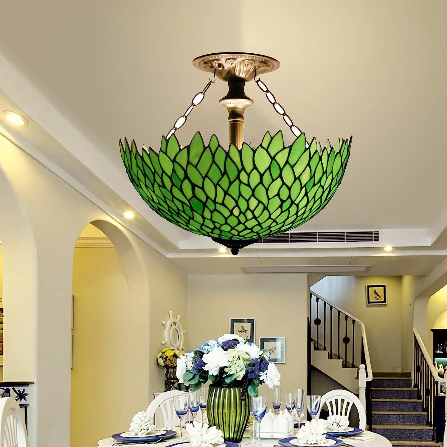 Set Di 6 Tumbler In Pasta Di Vetro ARCA - Bicchieri Verde, 250ml, Lavabili In Lavastoviglie, Collezione Eternity - Foto 10