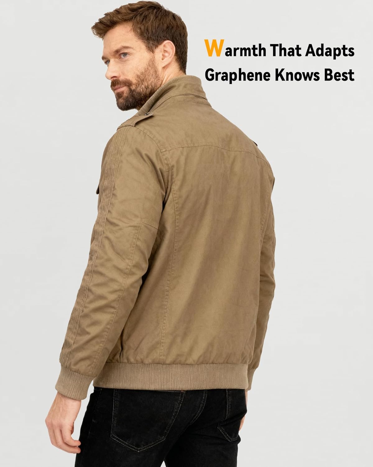 Wulcea Graphene Heated Jacket for Men 12V Fast Charge 18400mAh Large Capacity - Image 6