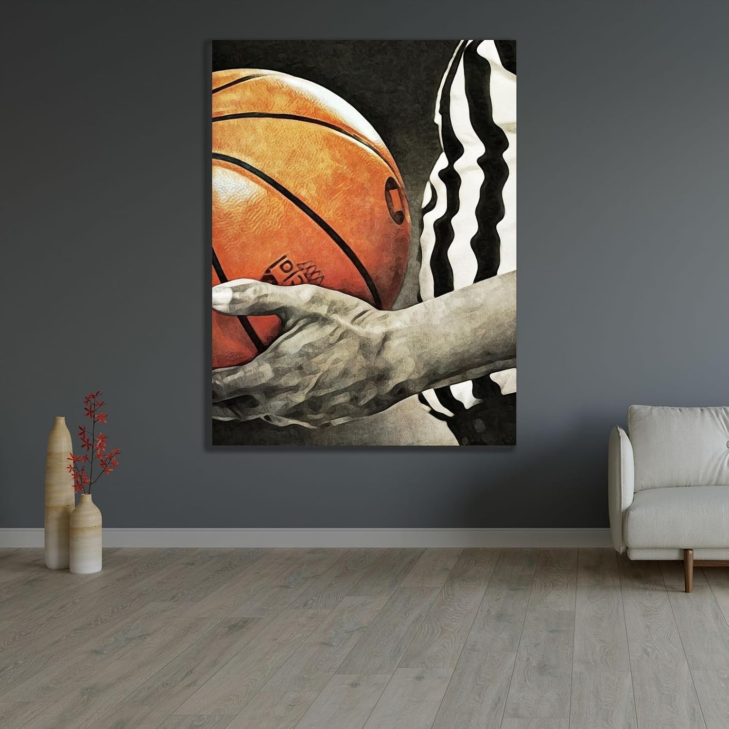 ArtDirect Referee of the Basketball Unframed Art Print Giclee Poster by Aldridge, Ashley - Ready for Framing with Customization Sizes 8x10, 11x14, 15x20, 24x32, 36x48, and 45x60 Inches