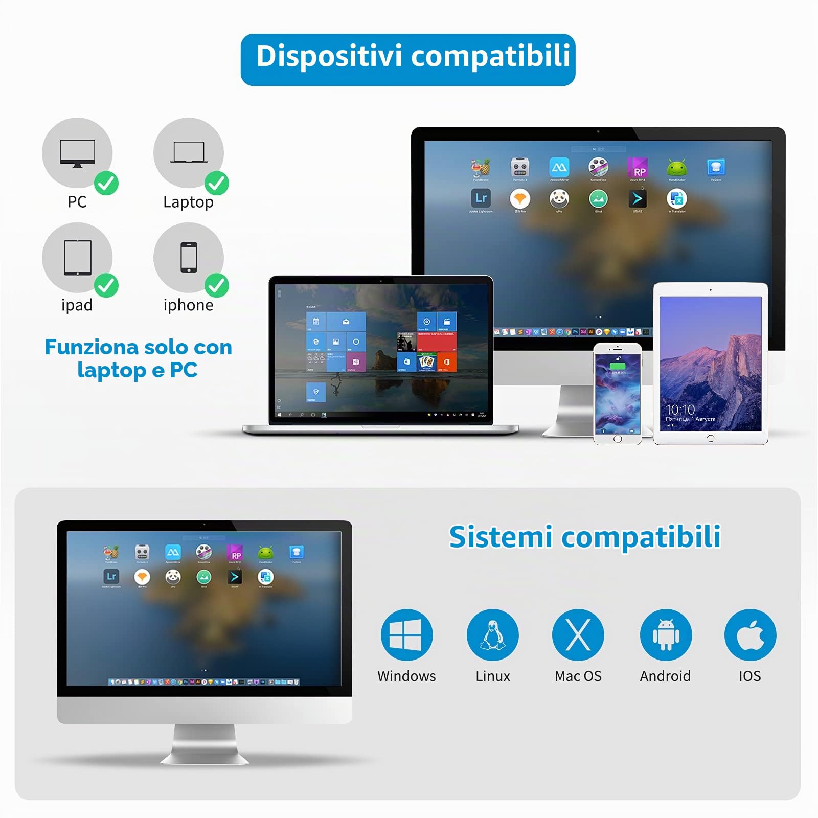 NETUM Lettore di codici a barre QR 2D con supporto, 3 in 1 Bluetooth e wireless a 2,4 GHz e USB cablato Lettore di codici a barre automatico scanner compatibile per laptop, computer, cassiere, POS