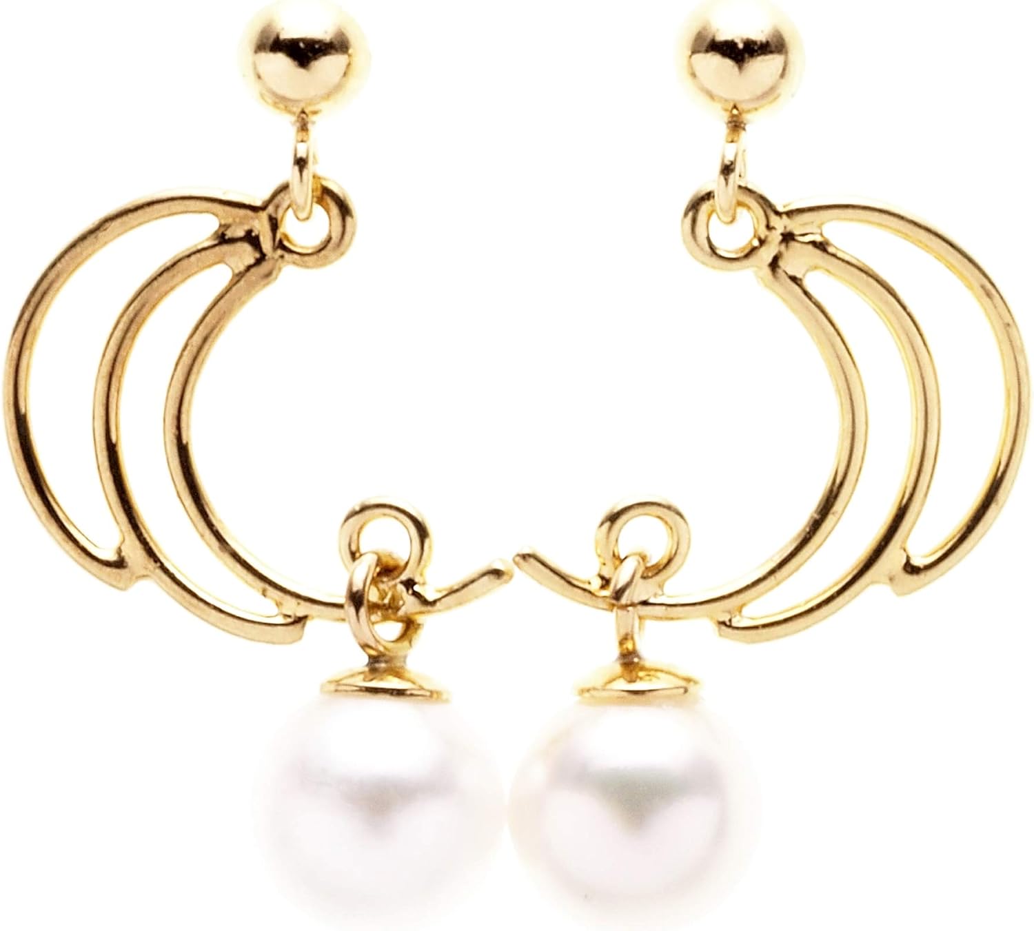 K.jewel] K18 アコヤ本真珠 ベビーパール 南天 ブローチ 18金イエロー