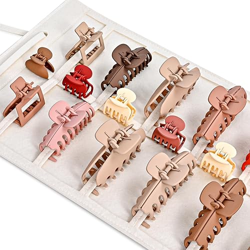 Miniatura 6 de Lolalet Organizador de pinzas para el cabello, 1 paquete de organizador de pinzas para el cabello colgantes para mujeres y niñas, organizador de