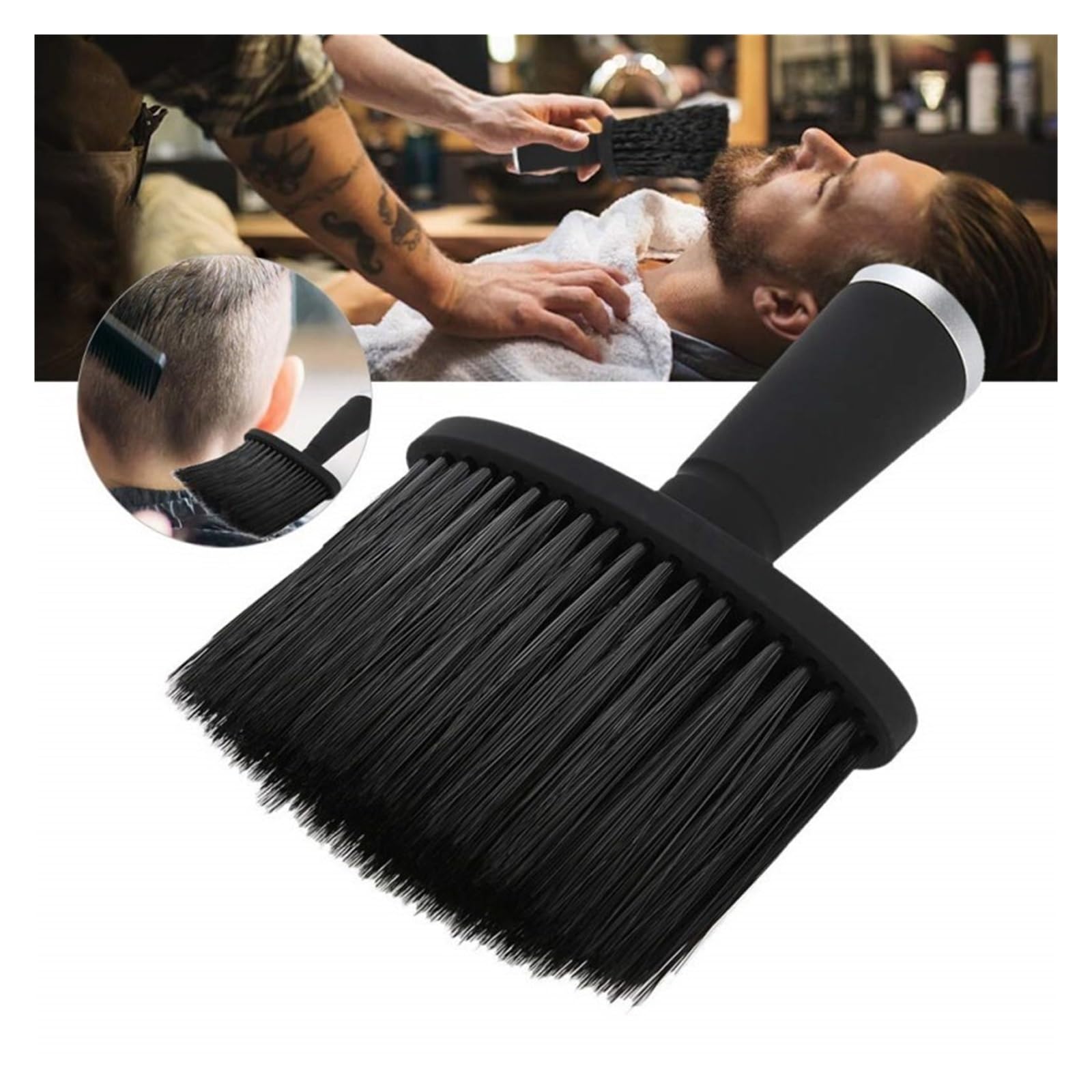 1/2 Pezzi Morbido Collo Spazzola For Spolverino Viso Barbiere Capelli