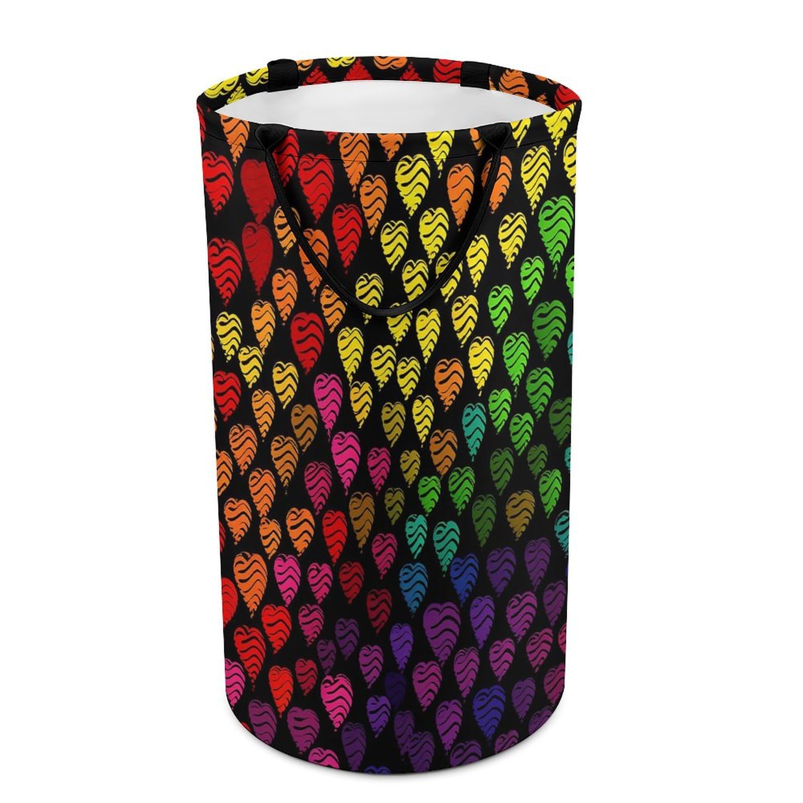 Grand panier à linge arc-en-ciel Pride avec poignées pour vêtements sales