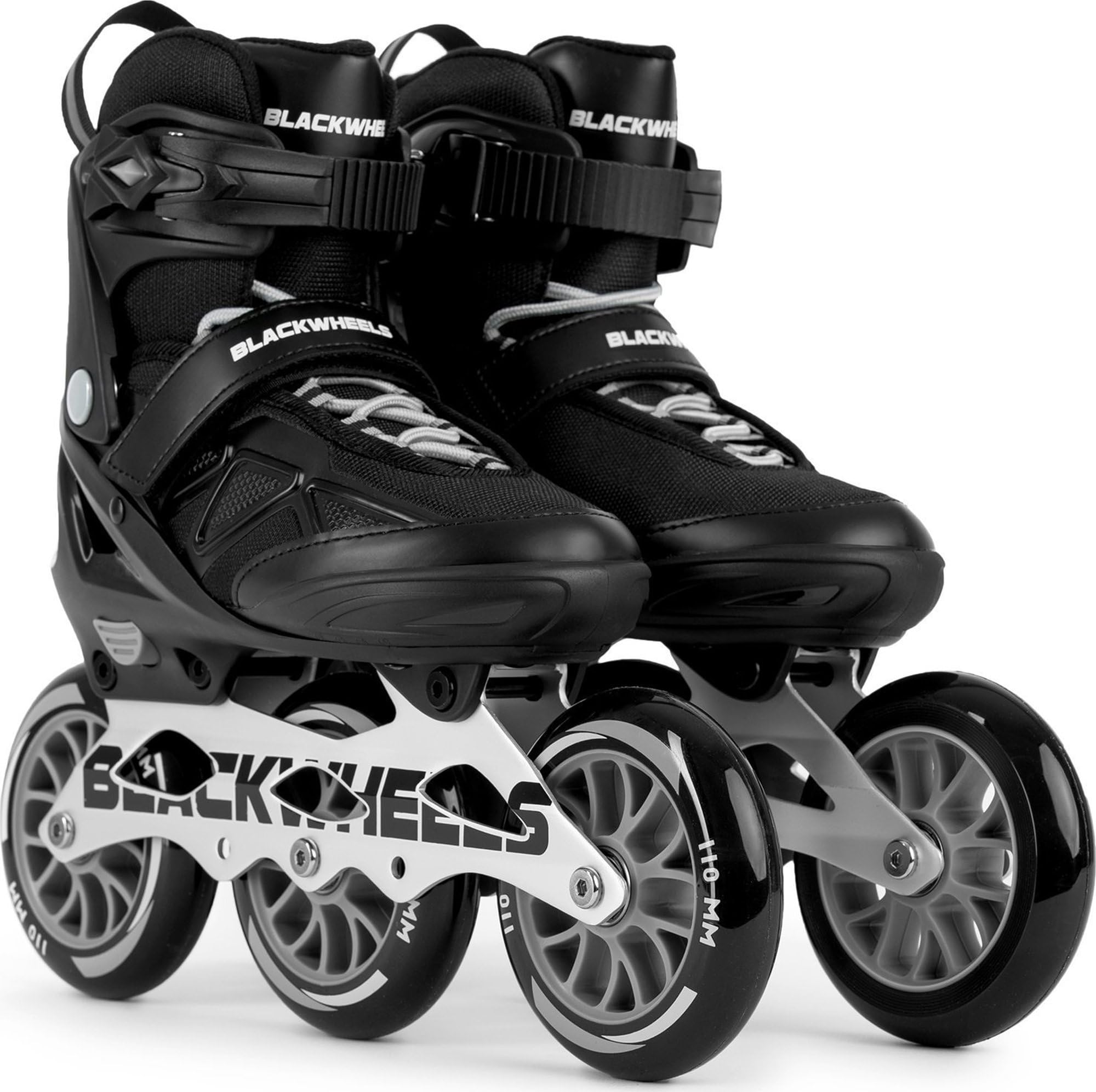 Patines en línea BLACKWHEELS Dynamic de Tres Ruedas con Chasis de Aluminio ABEC-7 One-Step-Adjustment
