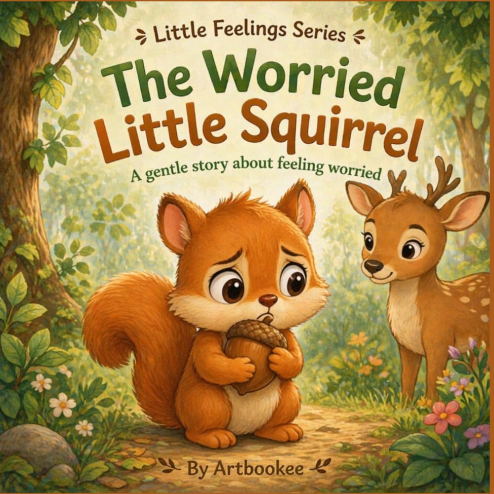The Worried Little Squirrel: A gentle story about feeling worried (Animals Little Feelings Series)