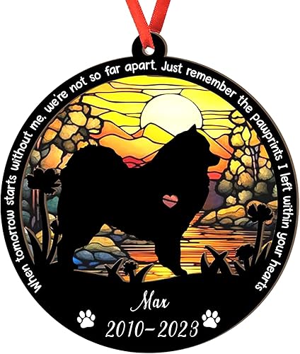 Miniatura 85 de Adorno personalizado para atrapasoles Bichon Frise, Bichon Frise Sun Catcher Adorno de Navidad – Regalo para perro amante, Bichon Frise 3D 2 capas