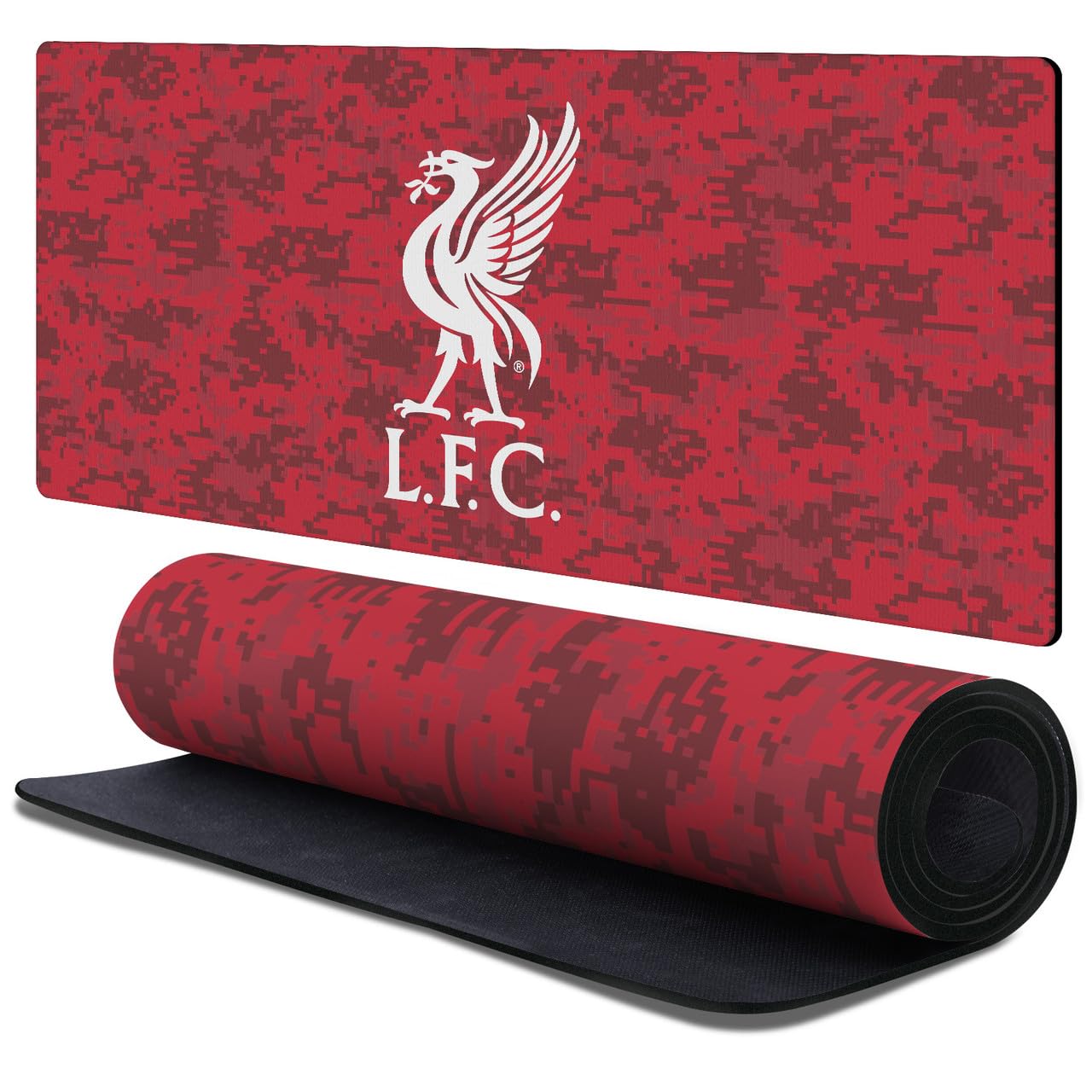 Head Case Designs Officially Licensed Liverpool Football Club Digital Camou Liverbird Graphics 37.4 x 15.75 x 0.16 inches (900 x 400 mm) - XL Gaming Office Desk PC Keyboard Mouse Mat Pad