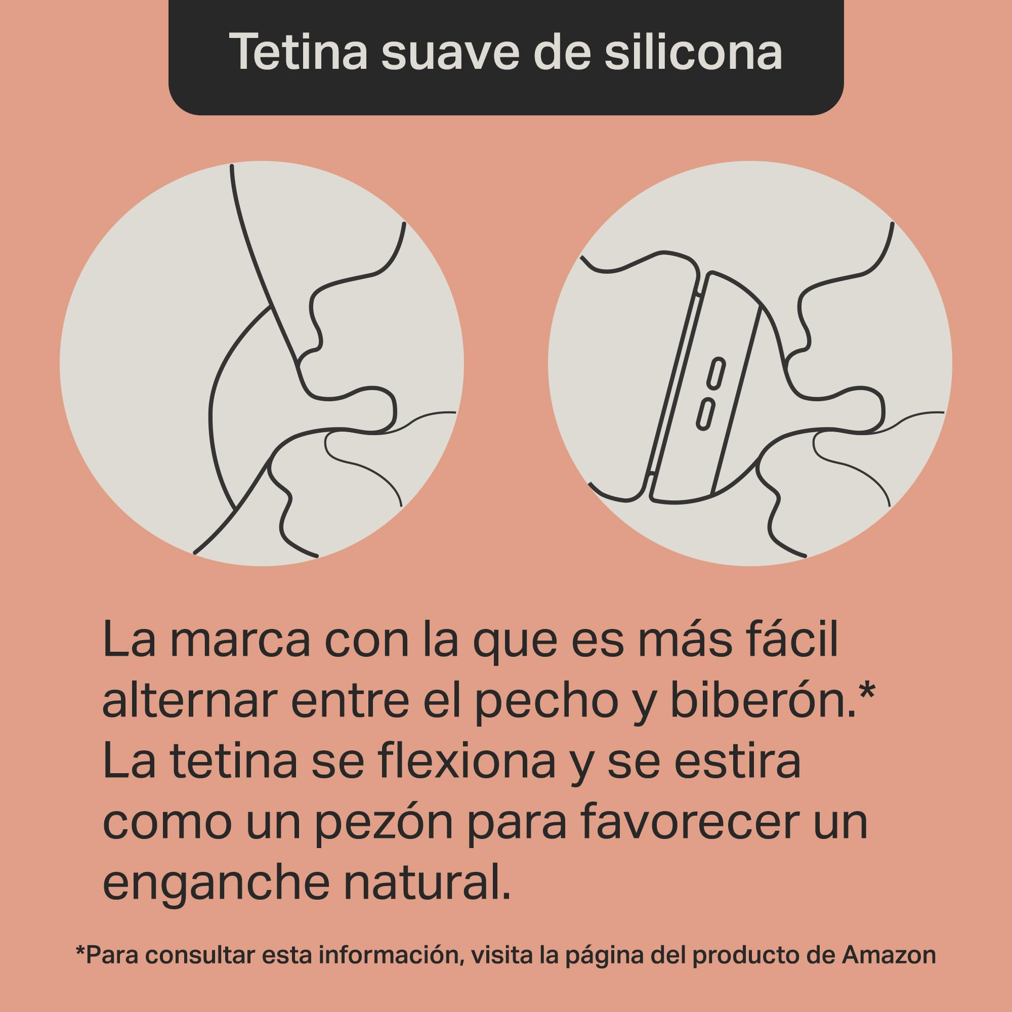 Tommee Tippee Biberones, biberón anticólicos Natural Start, 150 ml, con tetina anatómica para un agarre natural, válvula anticólicos, pack de 3