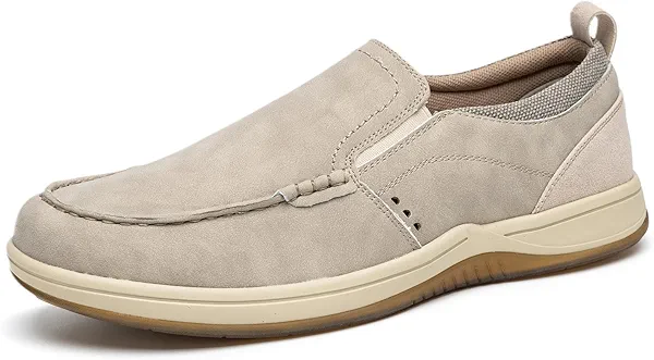 Men's Slip on Shoes Casual Walking Loafers with Arch Support, Orthopedic Shoes Lightweight Non Slip Sneakers