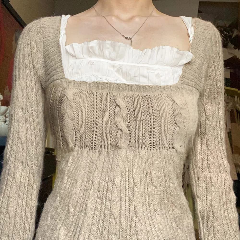 トップス Turtle Neck Lace Patchwork Tops Turtle Neck Lace Patchwork Tops(White) – Kanako Tamura