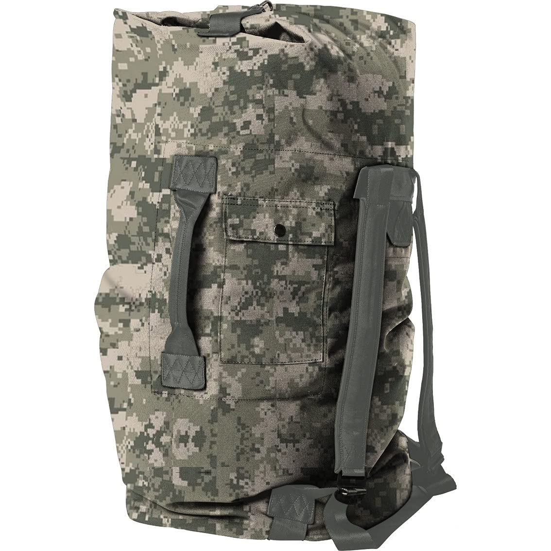 M MCGUIRE GEAR Tactical Military Style Duffle Bag, Cordura Nylon, 2 Carrying Straps, Backpack, Sea Bag, Bug Out Bag, MIL-SPEC, Made in USA (ACU)