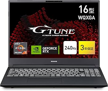 Amazon.co.jp: mouse 【RTX 4070搭載/3年保証】 ゲーミングノートPC G