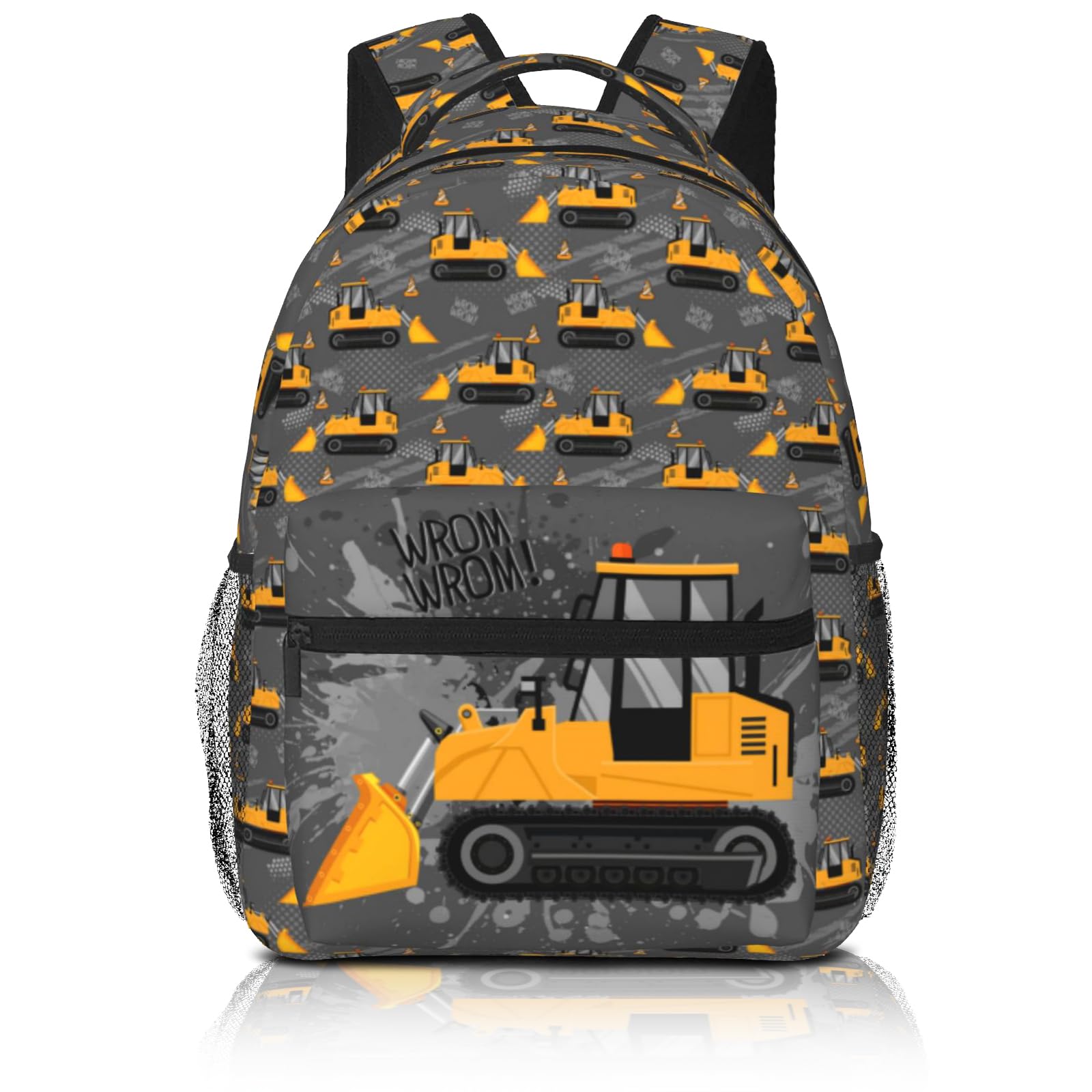Quelindra Toddler Backpack For Boys Construction Machines Cars Truck Tractor Kids Cute Preschool Bookbag Kindergarten Mini Travel School Bag Aaa Backpack For Age 3-12